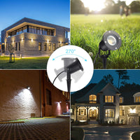 1 x RAW Customer Returns CPROSP 2 Packs 5W LED Waterproof IP65, LED Lawn Spike Lamp, IP65 Waterproof, Warm White 3000K for Garden Terrace Stairs Garage, LED Bulb Included - RRP €31.46