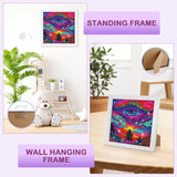 1 x RAW Customer Returns Lxmsja 5D DIY Diamond Art Painting Adult Set with Frame, Landscape Diamond Painting Pictures Adults Children, DIY Mosaic Making Diamond Pictures Arts Craft for Home Wall Decor 18 x 18 cm - RRP €20.4