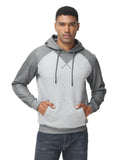 1 x Brand New YuKaiChen Men s Pullover Hoodie Patchwork Sweatshirt Casual Raglan Sleeve Hoodie with Pockets XXL Deep Grey - RRP €18.14