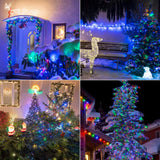 1 x RAW Customer Returns Avoalre Christmas Lights 50M 500 LEDs, String Lights with 8 Modes 4 Colors Waterproof IP44 Christmas Decoration for Outdoor, Indoor, Christmas Tree, Party, Wedding, Home, Pink Yellow Blue Green - RRP €26.99