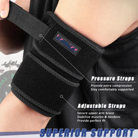 1 x RAW Customer Returns beister upper arm support single , biceps triceps compression bandage for men women - RRP €17.99