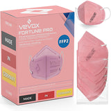 1 x RAW Customer Returns VEVOX FFP2 masks pink CE certified from Germany - 10, 20, 50 pieces - 100 MADE IN GERMANY - FFP2 mask pink - color freely selectable - CE tested according to EN149 2001 A1 2009 - packed in 5 pieces - RRP €9.06