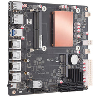 1 x RAW Customer Returns N100 NAS motherboard, NAS motherboard CPU combo, Mini ITX motherboard with Intl N100, 4 i226 2.5G LAN 6 SATA3.0 1 DDR5 2 M.2 NVMe 3.0x1, 17x17CM Mini ITX board - RRP €190.58