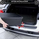 1 x RAW Customer Returns Einesin bumper protector made of rubber, loading sill protection trunk, sill protection for the trunk, scratch-resistant and abrasion-resistant, self-adhesive, car accessories for most cars, SUVs 104cm x 9cm  - RRP €18.14