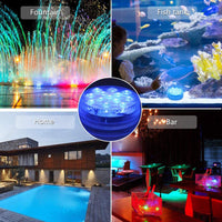 1 x RAW Customer Returns ALED LIGHT Submersible RGB LED Pool Light, Waterproof LED Pool Lights Underwater Lights with Remote Controls Pond Night Decoration Lights for Pool Party Wedding Halloween Party Fish Tank - RRP €18.29