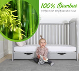 1 x RAW Customer Returns Cot mattress cover 60x120 waterproof 100 Bamboo Super Soft Breathable and not noisy Hypoallergenic Anti-mite Antibacterial and fully elastic Cot mattress cover - RRP €19.61