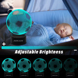 1 x RAW Customer Returns AIRUEEK Football Gifts Boys Night Light Children, Football Gifts for Boys, Football EM 2024 Lamp 16 Colors Changing, Christmas Birthday Gifts for Men, Father s Day Gift - RRP €14.99