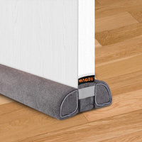 1 x RAW Customer Returns MAGZO draught excluder for doors 110 cm, cuttable draught excluder door bottom seal cold stopper door energy efficient, grey - RRP €18.88