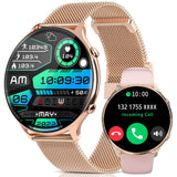 1 x RAW Customer Returns Fsdibst Smartwatch Women with Telephone Function, 1.39 inch Large Display Fitness Watch Women Round with 120 Sports Modes, Sleep Monitor Heart Rate Monitor SpO2 Blood Pressure Measurement Pedometer for Android iOS - RRP €55.99