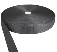 1 x RAW Customer Returns Polypropylene webbing black 30mm wide - 50 meters length 3 cm width - RRP €17.99