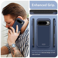 1 x RAW Customer Returns TUDIA MergeGrip Compatible for Google Pixel 9 Pro XL Case 2024, MagSafe Compatible Slim Dual Layer Raised Edge Non-Slip Magnetic Built-in Magnet Military Grade - Indigo Blue - RRP €24.99