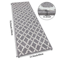 1 x RAW Customer Returns SHACOS Carpet Runner Hallway Non-Slip 60 x 180 cm Carpet Runner Hallway Gray Hallway Runner Long Washable Corridor Carpet Runner for Hallway, Kitchen, Entrance - RRP €33.96