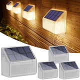 1 x RAW Customer Returns Alinana 4-Pack Outdoor LED Solar Light - IP68 Waterproof Outdoor LED Solar Spotlights - Outdoor Solar Lamp for Gardens, Stairs, Patio, Wall Decorations 2700K  - RRP €35.99