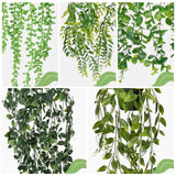 1 x Brand New UNIMEIX Artificial Hanging Plants Artificial Plants Indoor Artificial Potted Plants Greenery for Home Room Indoor Outdoor Shelf Decoration - RRP €20.4