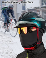 1 x Brand New ROTTO Balaclava with Winter Brim Fleece Balaclava for Motorcycle Ski Bike Snowboard Men Women - RRP €7.86