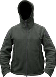 1 x RAW Customer Returns TACVASEN Men s Fleece Jacket Military Outdoor Windproof Jacket with Hood - Size L, Grey - RRP €58.46