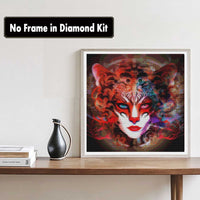 2 x Brand New Zariocy Diamond Painting Kits Woman Round Full Drill, Mask Girl Paint with Diamonds Art DIY Rhinestone Embroidery Home Wall Decor 30x30cm 12x12inch - RRP €16.1