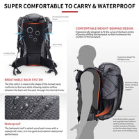 1 x RAW Customer Returns Naturehike Rock 60 40 5L Internal Frame Hiking Backpack for Outdoor Camping Travel Backpacking - RRP €99.0