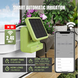 1 x RAW Customer Returns Raddy WS-2 WiFi Automatic Watering System, Solar Drip Irrigation Kit with Pump, APP Remote Control, Water Timer for Balcony, Garden, Potted Plants - RRP €63.92