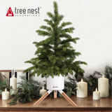 1 x RAW Customer Returns Tree Nest Christmas tree stand Christmas tree stand Christmas tree stand Christmas tree stand with water container - Cosmo Christmas tree stand for trees up to 1.5m, 3-9cm trunk white - RRP €38.3