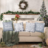 7 x Brand New GESTAND Pack of 4 Christmas cushion covers, Christmas cushion cover, Christmas cushion cover for Christmas decoration, Christmas 45 x 45 cm, sofa decorations grey  - RRP €119.98