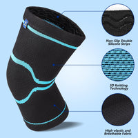 1 x RAW Customer Returns ABYON Knee Brace for Men Women, 2 Pack Compression Knee Support for Meniscus Tear, Arthritis, Joint Pain, Ligament Injury, ACL, MCL, Tendonitis, Running, Sports - RRP €15.12