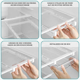 1 x RAW Customer Returns Kurtzy Pull Out Refrigerator Drawer Organizer - BPA Free Clear Pull Out Plastic Storage for Fridge, Freezer or Kitchen - For Fruits, Vegetables More - RRP €20.99