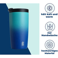 1 x RAW Customer Returns HYDRATE thermal mug, coffee mug to go made of stainless steel - keeps drinks hot and cold for up to 6 hours - insulated coffee to go mug for on the go - thermos mug, travel mug BPA-free, 340ml 500ml - RRP €14.23