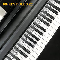 5 x Brand New Piano Keyboard Stickers, Piano Key Stickers, Piano Key Stickers 61 88 Keys, Reusable Silicone Piano Stickers for Kids and Beginners - Black black  - RRP €114.0