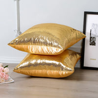 1 x RAW Customer Returns JOTOM 2-Piece Sequin Satin Pillow Case - RRP €20.4