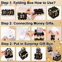 7 x Brand New Lvefyti money gifts birthday, 21st birthday surprise box, gift box, DIY money gift packaging, money box, mystery box for parents family friends - RRP €142.8