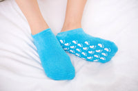 10 x Brand New Veewon 2 Pairs Moisturizing Gel Socks with Spa Quality Gel for Hydrating Vitamin E and Oil Infused Helping Repair Dry Cracked Skin and Fillers Feet, Blue Pink - RRP €145.7