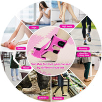 7 x Brand New Plantarelief Plantar Fasciitis Night Splint Plantar Fasciitis Relief Brace, 2 Adjustable Straps Night Splint Heel Spur Women Men, Ankle Brace Plantar Fasciitis, Achilles Tendonitis Pink - RRP €184.8