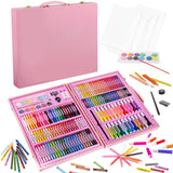 1 x RAW Customer Returns KINSPORY Premium Painting Case Deluxe 168-piece painting set for children beginners Great colored pencil set, watercolors, oil pastels, drawing pencils, pencils as a drawing set gift children - RRP €24.99