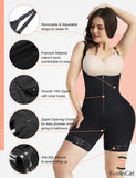 1 x RAW Customer Returns FeelinGirl Shaping Bodysuits with Zipper Front Shapewear Women s Control Pants High Waist Crotch with Zipper Tummy Control Body Shaper Full Body Corset Dark S - RRP €12.0