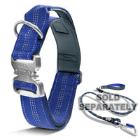 3 x Brand New Black Rhino Tactical Dog Collar, Ultra Soft Neoprene Padded for Medium and Large Dogs, Heavy Duty Metal Buckle, Padded Handle for Dog Training XL, Blue  - RRP €70.71