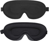 5 x Brand New Everyday Sleep Mask Super Smooth Eye Mask Lightweight Comfortable Soft Silk Travel Sleep Shift Work Meditation Black - RRP €33.25