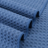 1 x RAW Customer Returns Polyte - Premium Microfiber Tea Towels - Waffle Structure - Pack of 8 Blue, 40x71 cm  - RRP €26.19