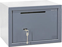 1 x RAW Customer Returns Genie Hand Invisible Closet Mechanical Deposit Safe Large Safety Deposit Box with Key and Double Bit Lock Money Safes - RRP €95.0