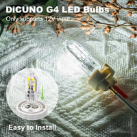 1 x RAW Customer Returns DiCUNO G4 LED lamps, cold white 6000K, 1.5W replaces 15-20W halogen, 160lm, 360 beam angle, 12V, G4 pin base, flicker-free, not dimmable, pack of 10 - RRP €15.82