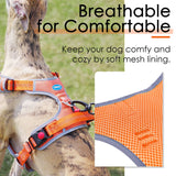 18 x Brand New Thinkpet Anti Pull Dog Harness, Reflective Dog Harness Adjustable Padded Vest with Handle for Dogs, Rear and Front Clip for Easy Control - RRP €489.06