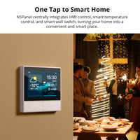 1 x RAW Customer Returns SONOFF NSPanel Smart Scene WLAN Wall Switch, WiFi Smart Switch, 2 Way Smart Home Control Panel for Temperature and Humidity Control, Smart Switch, Works with Alexa Google Home White  - RRP €64.33