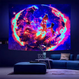 7 x Brand New Arsey Blacklight Tapestry Pillars of Creation UV Reactive Wall Cloth Fluorescent Tapestries Universe Space Starry Sky Nature Landscape for Home Decoration, Large 200x150cm - RRP €176.33