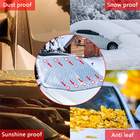 4 x Brand New Car Windshield Protective Cover, 170 x 143 cm, Sun Protection for Car, Car Windshield, with 9 Fixing Magnets for Protection Against Sun, Snow - RRP €120.0