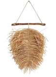 1 x RAW Customer Returns SOLENZO - Bohemian raffia sheet - wall decoration - wood and raffia - artisanal - RRP €24.0