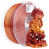 1 x RAW Customer Returns AMOLEN Silk PLA 3D Printing Filament, PLA Filament 1.75mm Silk Shiny Filament Red Gold Filament, 3D Printer Gradient Pla Filament 1KG 2.2lb Compatible with 3D Printer - RRP €30.19