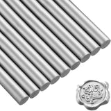 1 x RAW Customer Returns 11 mm 15 Pieces Glue Gun Sealing Wax Sticks for Retro Vintage Wax Seal and Letter Silver  - RRP €15.37