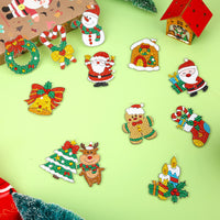 21 x Brand New AIEX 12pcs Christmas Diamond Keychains, Christmas Diamond Painting Keychain Diamond Painting Ornaments with Santa Claus Snowman Jingle Bell Elk Patterns for Home Crafts - RRP €292.11