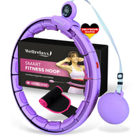 1 x RAW Customer Returns WELLRELAXX Smart Hula Hoop quiet with counter Hula Hoop with weight ball Circumference 70-113cm Hula Hoop tires adults Hulahub tires for weight loss Hoola Hoop for weight loss with stomach belt - RRP €33.99