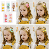 2 x RAW Customer Returns Heyu-Lotus Hair Clips for Girls, 25 Piece Hair Clips Set for Girls, Baby Hair Accessories, Colorful, Cute Clips, Hair Clips, Headdress, Non-Damaging Hair Clips for Children - RRP €18.12